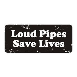 3pcs Loud Pipes Save Lives Funny Hard Hat/Helmet Stickers