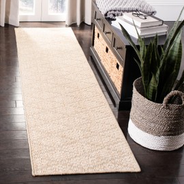 SAFAVIEH Palm Beach Collection Runner Rug - 2' x 8', Beige & Beige, Sisal Design, Non-Shedding & Easy Care, Ideal for High Traffic Areas in Living Room, Bedroom (PAB361A)