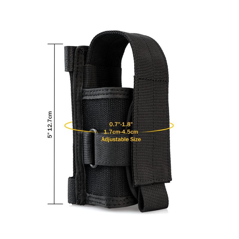 VIPERADE Multifunctional Torch Bag, Adjustable Storage Bag, Molle Nylon Bag,