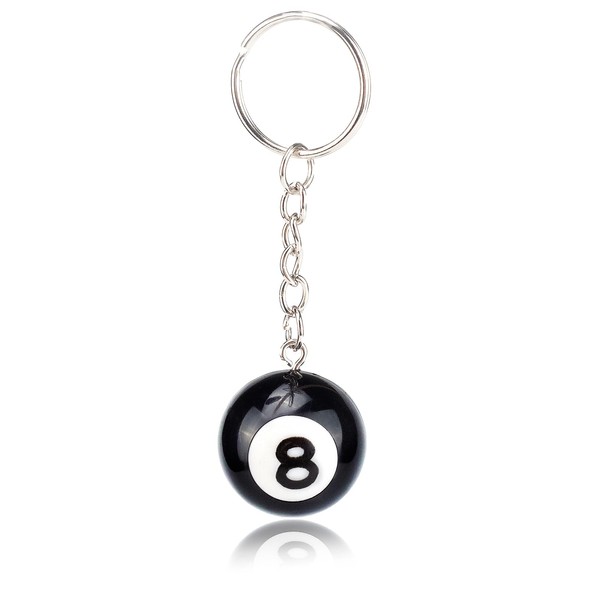 Auconda Lucky Black 8 Dice Keychain - Stylish Charm for