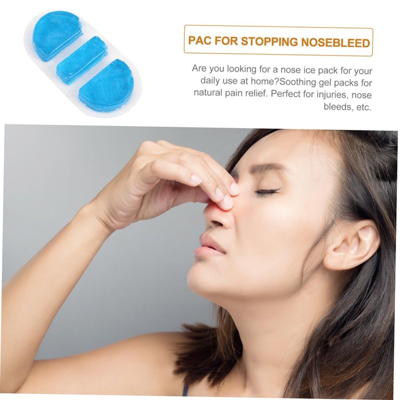 TOVINANNA Pvc Nose Cold Compress Reusable Blue for Nose Bleeding