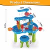 DonLoyon Kid Sand Water Table Toddler Showers Play Table Toy