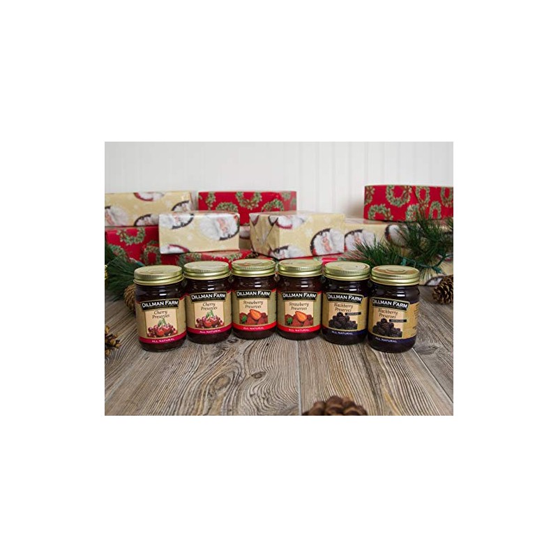 Dillman Farm 6 Piece Classic Holiday Preserves Variety Pack -