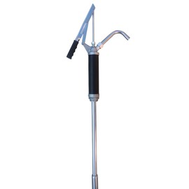 EXXO Tools Lever Barrel Pump - 15-55 Gallon Drum Pump Heavy Duty Steel Barrel Pump for Gallon Drum for Oil Based Fluid Motor Oil Diesel Kerosene Gallon Pump Dispenser Gallon Barrel Dispenser Pump