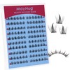 Mayhug Eyelash Extensions, 120 Pieces, D Curl Individual Eyelashes, DIY