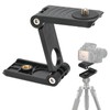 Universal Flex Tilting Head Z Mounting Bracket, Z-shaped Tilting Tripod