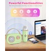 Mini Karaoke Machine for Kids&Adults,Portable Bluetooth Speaker with 2 Wireless