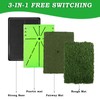 3 Pack Replaceable Golf Hitting Mats, Golf Practice Swing Mat