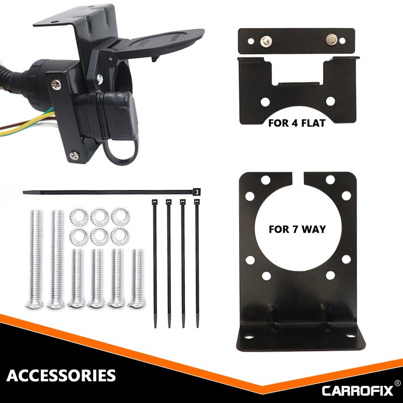 CARROFIX Multi-Tow 7-Way RV Blade and 4 Pin Flat Vehicle