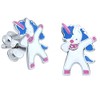 Dancing Unicorn Earrings 925 Sterling Silver