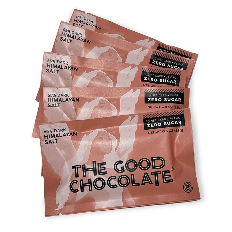 The Good Chocolate - Himalayan Salt Keto Chocolate Mini Bars,