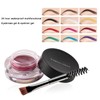 Melemando 12 Color Eyebrow Cream Colorful Smooth Eyebrow Pomade Gel