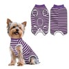 PawSailor Striped Dog Surgery Suit Female Male Dog Recovery Body