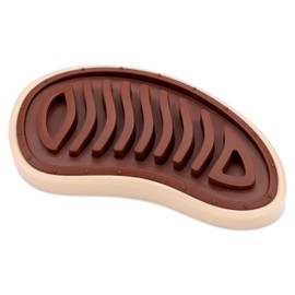 PetSafe Busy Buddy Steak Chew Toy with Treat Rings for Dogs, Promotes Dental Hygiene, BPA Free Natural Rubber, Small/Medium