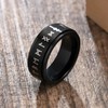 nylry Viking Fidget Rings for Men Runes Anxiety Ring Stainless