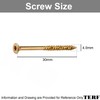 TERF® High Performance Multi Purpose Screw 4.0 X 30mm Torx
