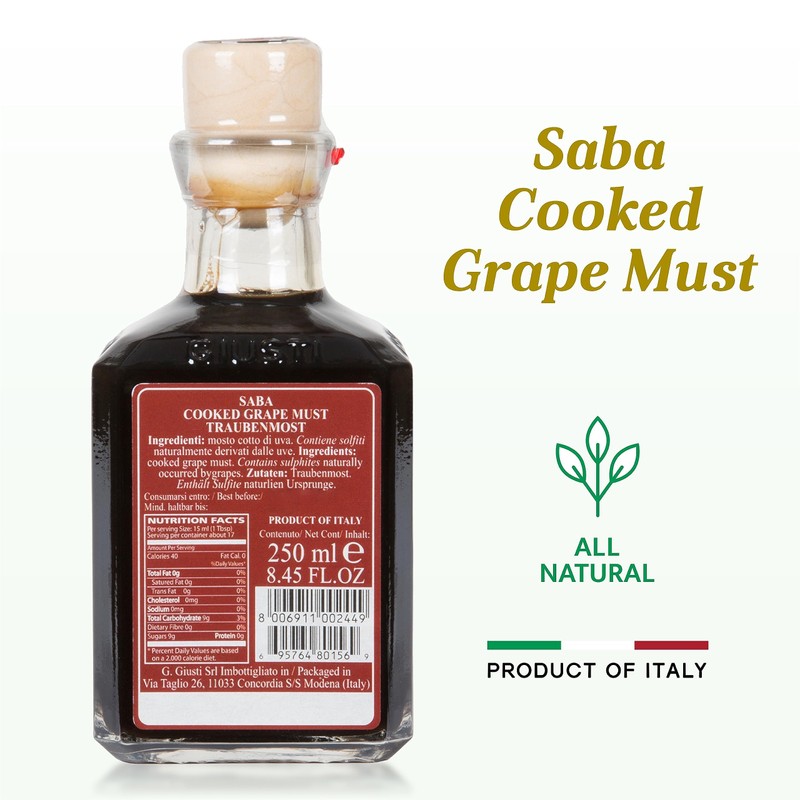 Giusti Saba – Premium Italian Saba Cooked Grape Must Made
