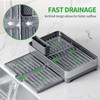 TOOLF Small Dish Drying Rack Space Saving, 304 Stainless Steel