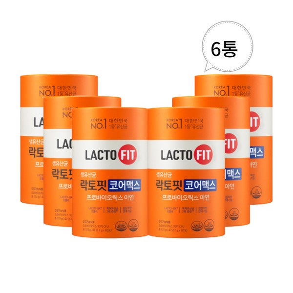 Lactopit [On Sale] Chong Kun Dang Health Lactopit Core Max 6 cans (HI) / 락토핏 [온세일]종근당 건강 락토핏 코어맥스 6통 (HI)