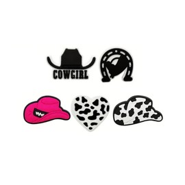 BOWNDY Cowgirl Charms for Clog Shoe Decoration, Horse Cowbody Charm,Bulk Charms Gift for Boys Girls Kids Teens Men and Women Adults