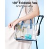 SWEETFULL Portable Misting Fan - 180° Foldable Handheld Personal Fan