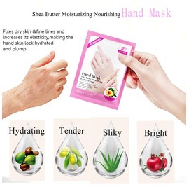 MINPE Hand mask, Handmaske, Hand Peeling Maske, Handpflege Maske Peeling Entfernen Hard Dead Skin, 3 Stk Peeling Feuchtigkeit Feuchtigkeitsspendende Aufhellung Peeling Kallus Handschuhe Hand Maske