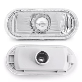 Easy Link 2x Seitenblinker Weiß Blinker Blinkleuchte Kompatibel mit VW Golf Passat Caddy Polo Amarok T5 Sharan Lupo Bora Up Seat Ibiza Leon Toledo Alhambra