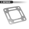Motoforti Exhaust Elbow Riser Gasket, for Mercury 1983-2002, Metal, Gray,
