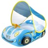 Baby Inflatable Pool Float with Canopy Car Shaped Baby Swim