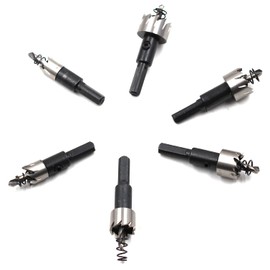 Chiloskit HSS Drill Bit Set 6 Pieces for Stainless Steel Metal Drill Bit Router Tool 12mm-22mm