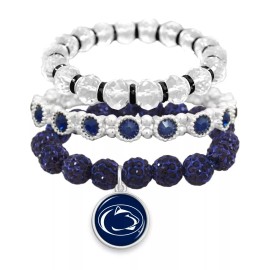 Penn State Nittany Lions Amanda Stack Crystal Bracelet Set