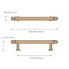 Asidrama 10 Pack 3.75 Inch(96mm) Champagne Bronze Cabinet Pulls Cabinet