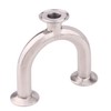DERNORD 3 Way U Sanitary Ferrule Pipe Fittings Tri-Clamp Type