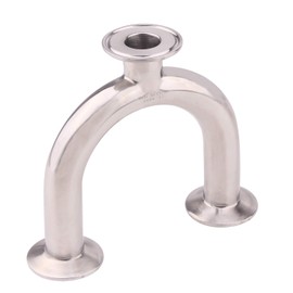 DERNORD 3 Way U Sanitary Ferrule Pipe Fittings Tri-Clamp Type Stainless Steel 304 (Pipe OD: 1 INCH)