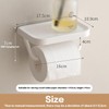 Self Adhesive Toilet Paper Holder with Shelf, No Drill Wall