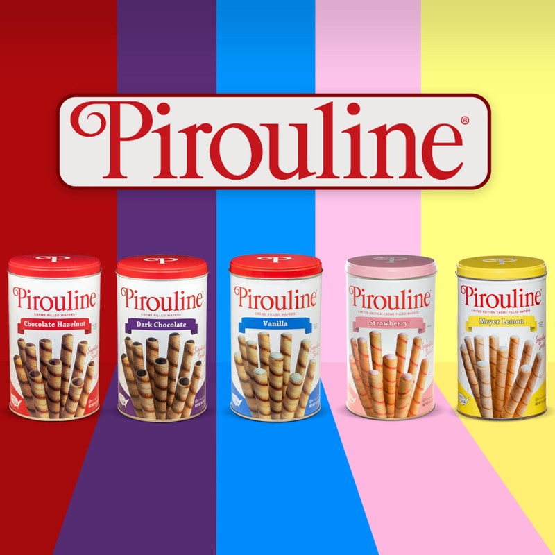 Pirouline Rolled Wafers – Chocolate Hazelnut – Rolled Wafer Sticks,