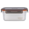 Generic Stainless Steel Rectangular Food Storage Container, 19cm x 9cm