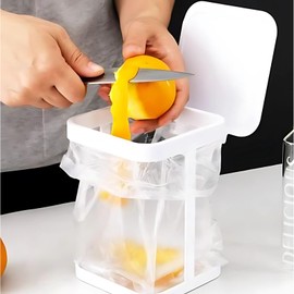 Modest Joy Mini Trash Can Easy Garbage Can Stand Garbage Holder Kitchen Trash Can Stand Dust Bag Holder Garbage Bag Rust Free Convenient