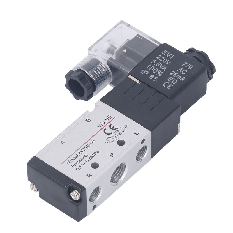 Pneumatic Solenoid Valve Electric Air Switch 2 Position 5 Way