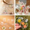 40Pcs Large Size DIY Bookmarks, Kaluofan Transparent Dried Flower Bookmarks,