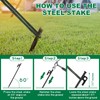WOPPLXY 30 Pcs Tree Stakes and Supports, Heavy Duty Tree