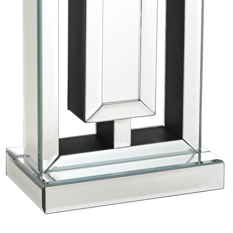 360 Lighting 29" Tall Rectangular Modern End Table Lamp Mirrored