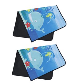 Mikinona 2Pcs Double Layer Magnetic Car Window Sun Shades UV Protection Side Window Shade for Cars Suvs Easy to Install Keeps Vehicle Cool Damage