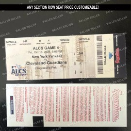 2024 AL Championship Series Souvenir Ticket Yankees Guardians ALCS Customizable! - Game 4