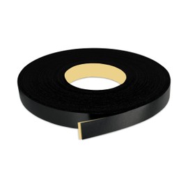 Black PVC 3/4 inch x 25 ft Edge Banding Peel and Stick Strong Adhesive Edging Trim Flexible and Durable Veneer for Wood Cabinate Laminate Shelf Restoration