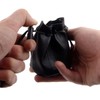 Oakridge Leather Small Drawstring Coin Pouch - Black