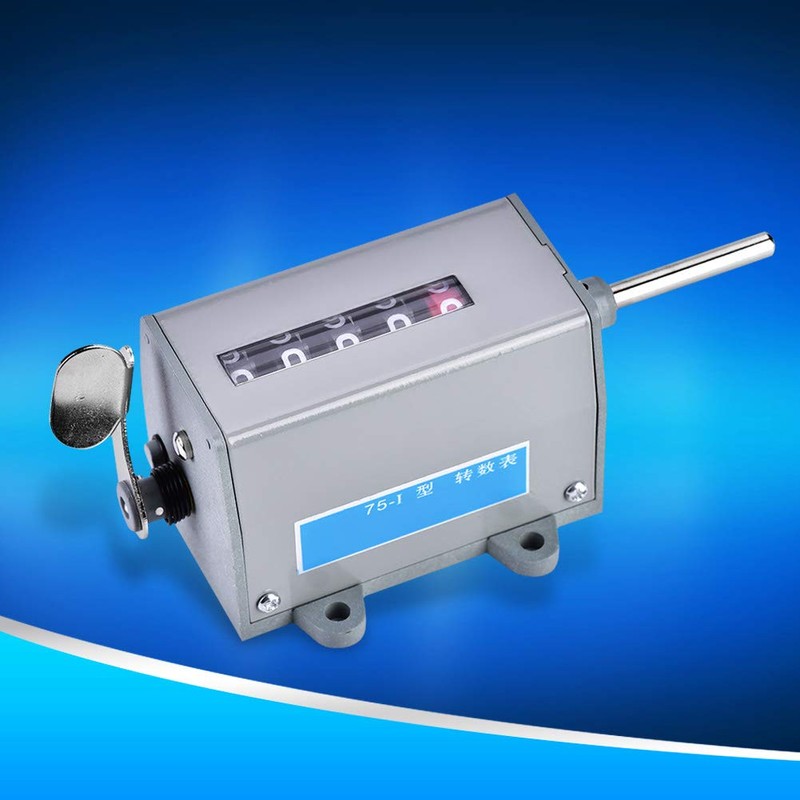 75-I Mechanical Counter, 5 Digits Display Mechanical Resettable Rotary Revolution