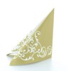 Fancy Serviettes, Gold-White Table Decoration, Wedding Decoration, Folded Serviettes, Pack