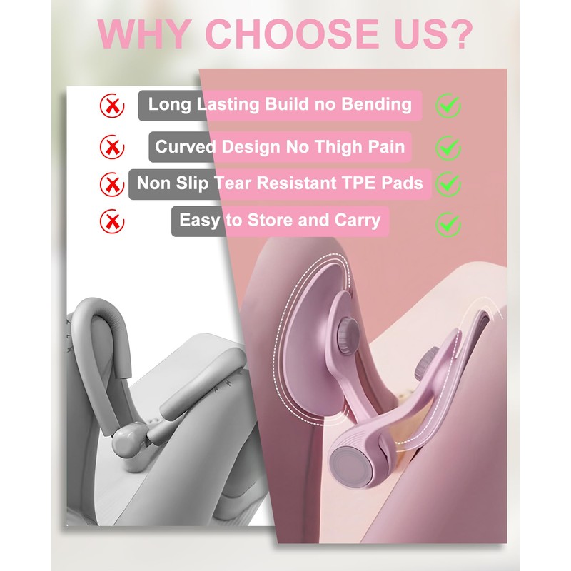 Pelvic Floor Exercise Devices, Thigh Trainer for Women & Men,