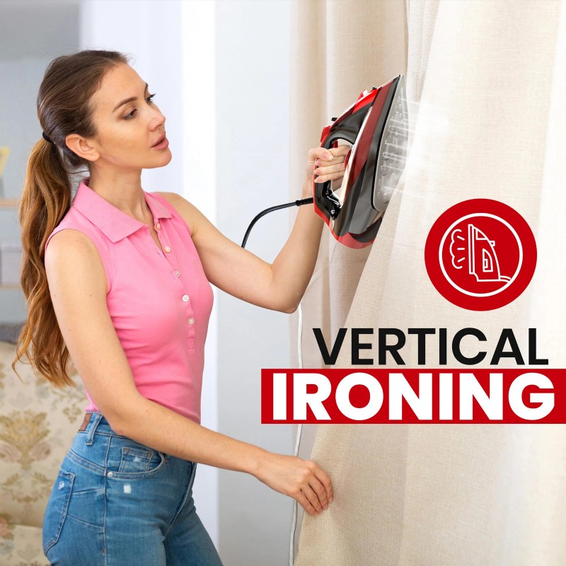 Utopia Home Steam Iron for Clothes - Non-Stick Soleplate -